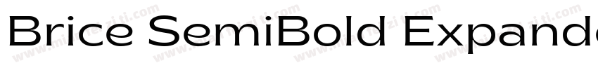 Brice SemiBold Expanded字体转换